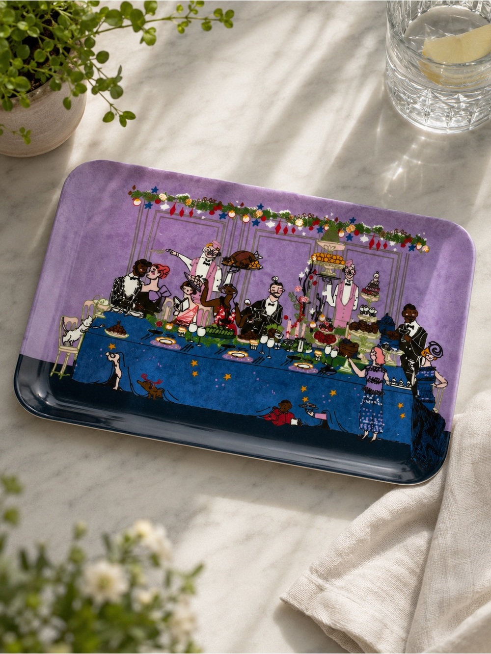 Indigo x Vincent Moustache Limited Edition Serving Tray